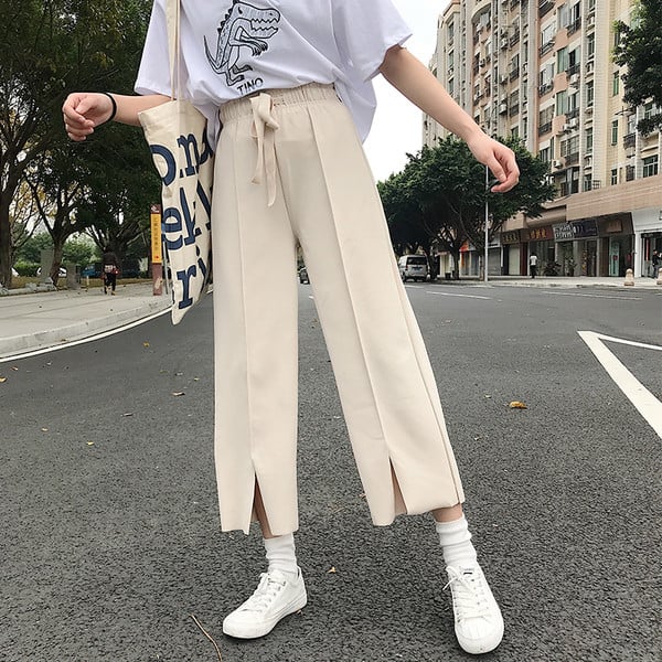 Pantaloni eleganti de damă cu talie înaltă - trei culori