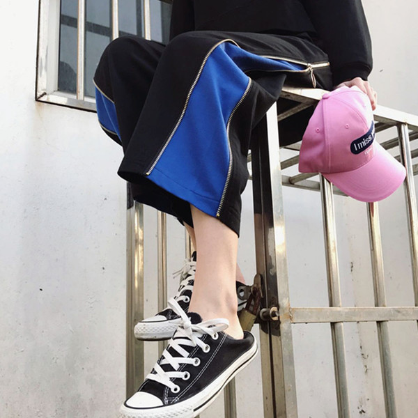 Σπορ - κομψό γυναικείο παντελόνι - μαύρο χρώμα