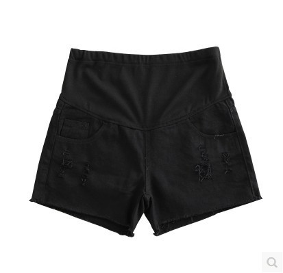 Къси дамски дънкови панталони с разкъсани мотиви в различни цветове