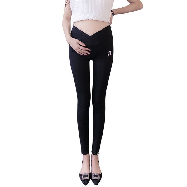 Elasztikus női leggings terhes nők számára