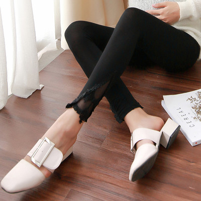 Γυναικείο κολάν  σε διάφορα χρώματα με δαντέλα σε φυτικά μοτίβα