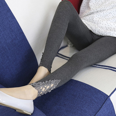 Γυναικείο κολάν  σε διάφορα χρώματα με δαντέλα σε φυτικά μοτίβα