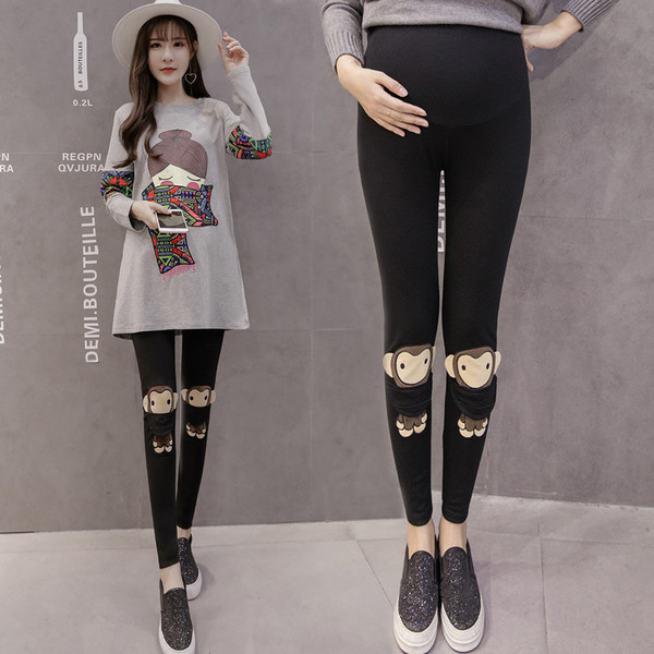 Női leggings terhes nőknek három színben mintával