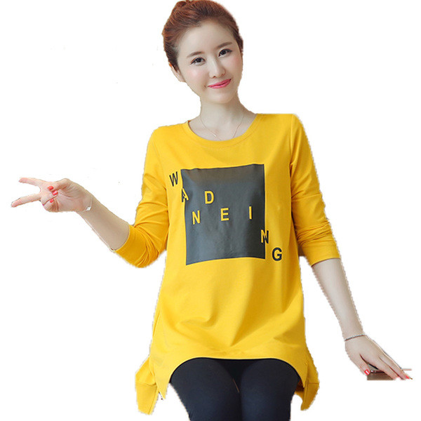 Γυναικεία μπλούζα με μακριά μανίκια σε διάφορα χρώματα και με εκτύπωση