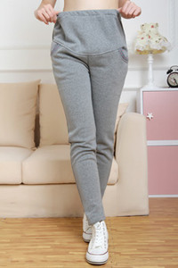 Női alkalmi nadrág zsebekkel terhes nők számára