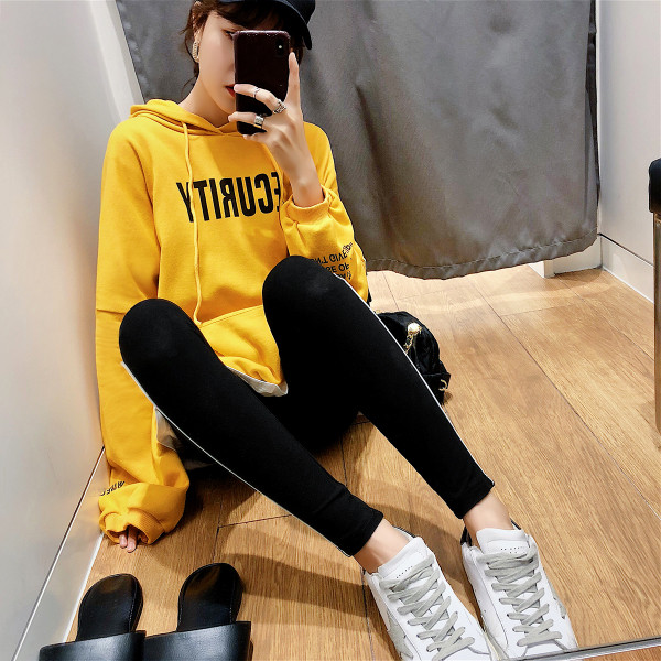 Jambiere confortabile de zi cu zi, în gri și negru, cu o culoare panglică pentru doamne