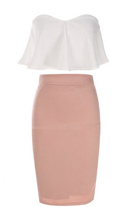 Γυναικείο σετ από δύο μέρη   μπλούζα  και μακρύ  φούστα