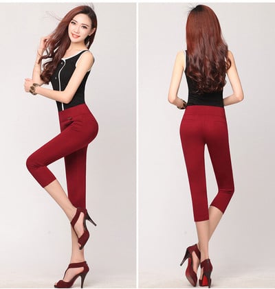 Napi női leggings 3/4 hosszban több színben