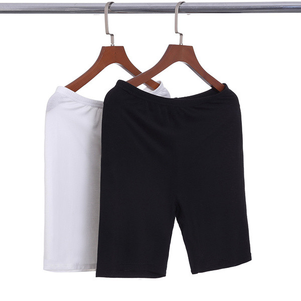 Jambiere scurte de damă în trei culori - alb, negru și caise