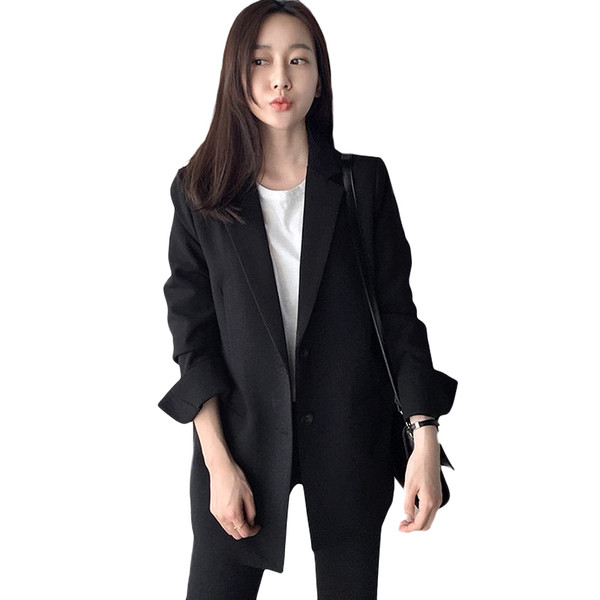Jachetă modernă casual de damă în negru