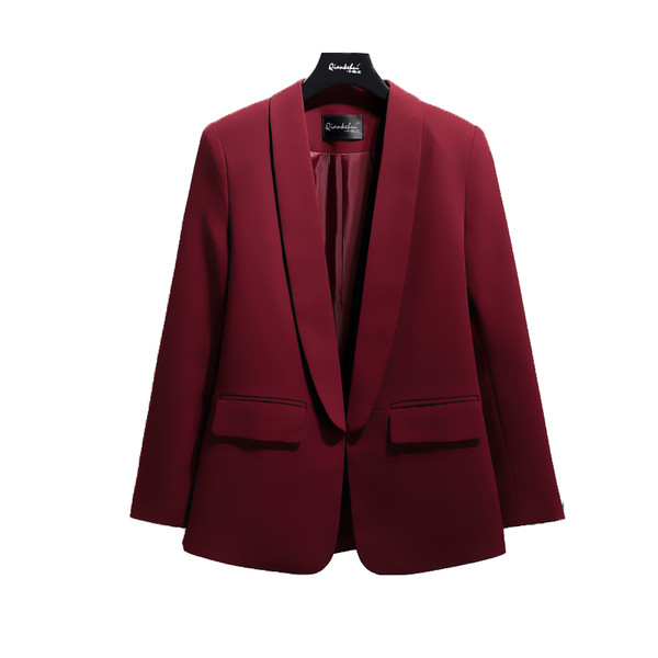 Geaca de dama eleganta fara nasturi cu maneci lungi - doua culori