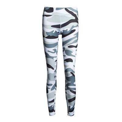 Elasztikus női leggings, külső díszvarrással terepszínű