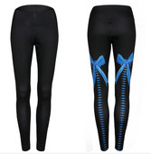 Szexi női leggings szalagos elemmel, mindennapi használatra