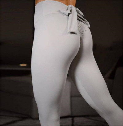 Modern elasztikus női leggings szalag elemmel három színben - fehér, fekete, bordó
