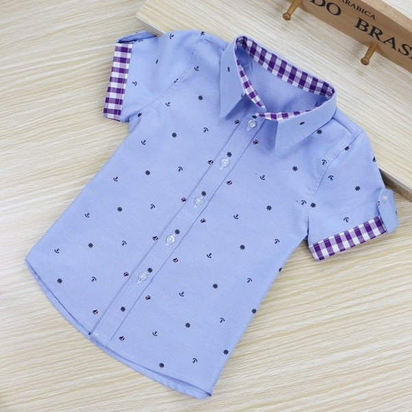 Απαλά παιδικά πουκάμισα για αγόρια, διάφορα μοντέλα σε διαφορετικά φρέσκα χρώματα