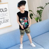 Παιδικά καμουφλάζ σορτς για αγόρια με τσέπες