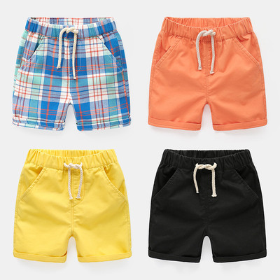 Pantaloni scurți de vară pentru băieți cu cravate și buzunare - mai multe culori