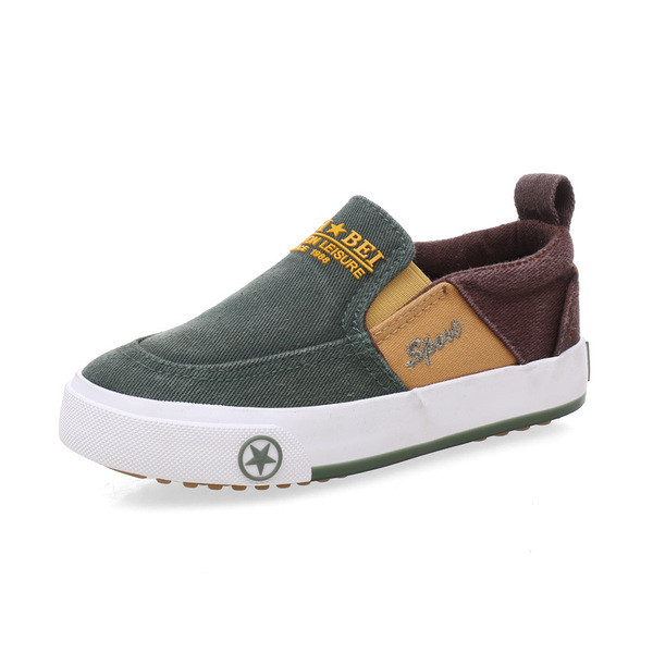 Tenisi copii din stofa pentru baieti in doua culori