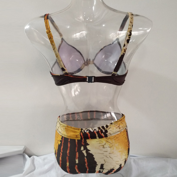 Costum de baie damă în două părți imprimat