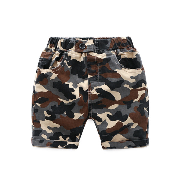 Καλοκαιρινά καμουφλάζ παιδικά σορτς για αγόρια - δύο χρώματα