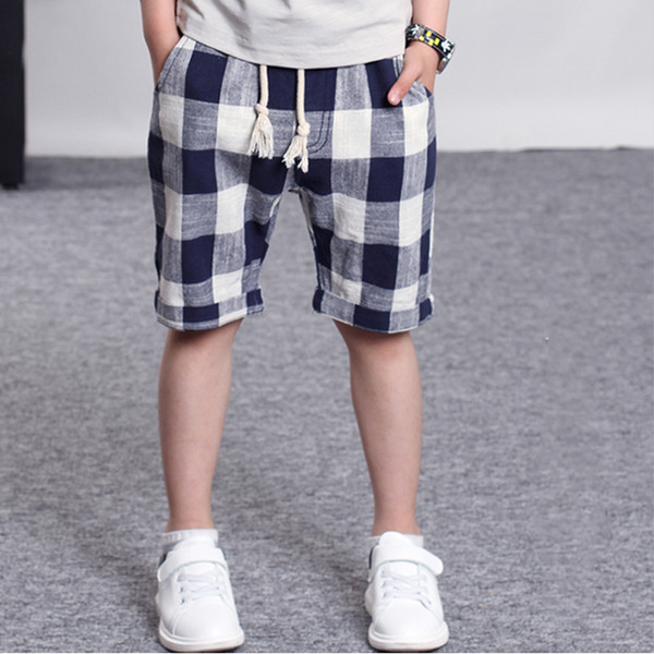 Καλοκαιρινά παιδικά σορτς για αγόρια με κορδόνια και τσέπες