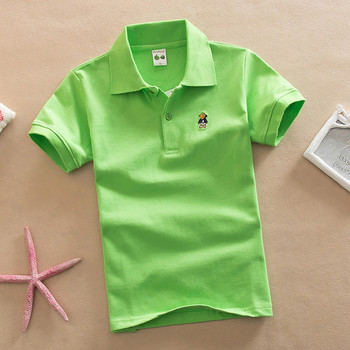 Παιδικό αθλητικό πουκάμισο για αγόρια με κολάρο σε σχήμα V σε πολλά διαφορετικά φρέσκα χρώματα