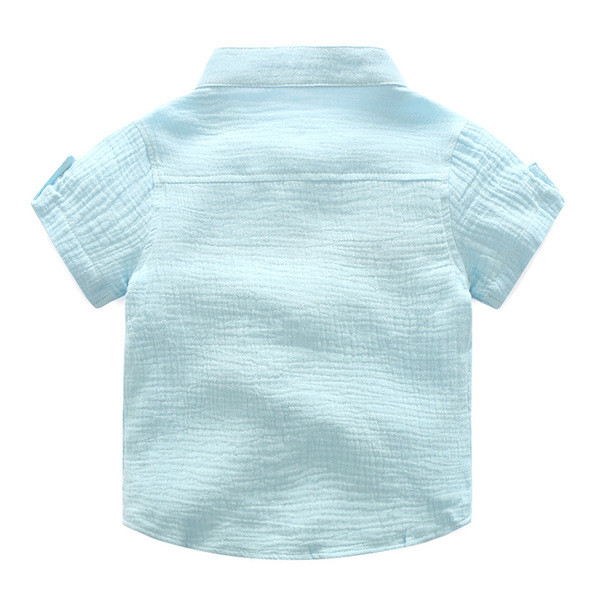 Cămașă casual pentru copii pentru băieți cu aplicație colorată și interesantă în trei culori