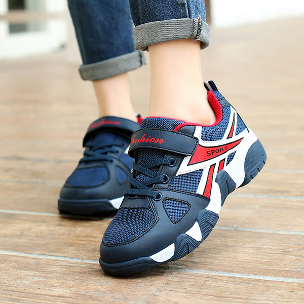 Adidasi copii pentru baieti in diferite culori cu cravate si velcro