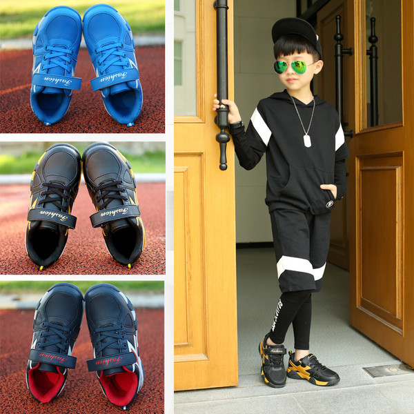 Adidasi copii pentru baieti in diferite culori cu cravate si velcro