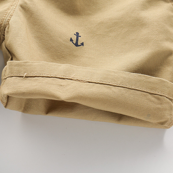 Αθλητικά - casual παιδικά σορτς για αγόρια με δίχρωμες εφαρμογές