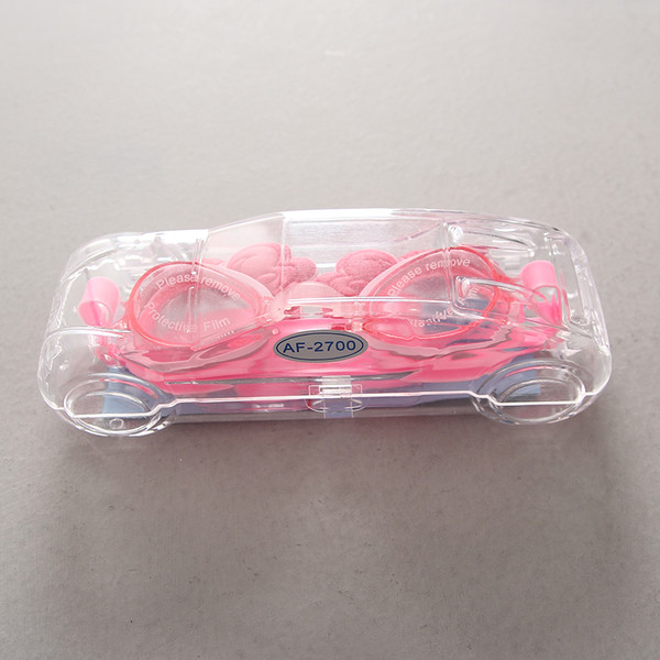 Ochelari de înot pentru copii în roz cu decor 3D