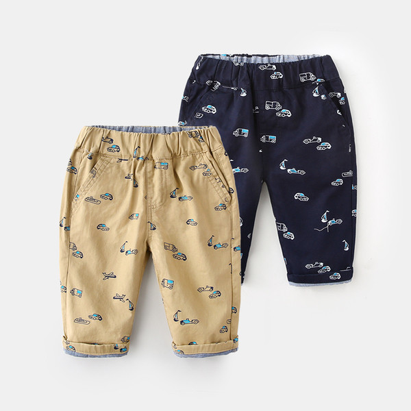 Pantaloni casual copii pentru baieti sub genunchi - doua culori