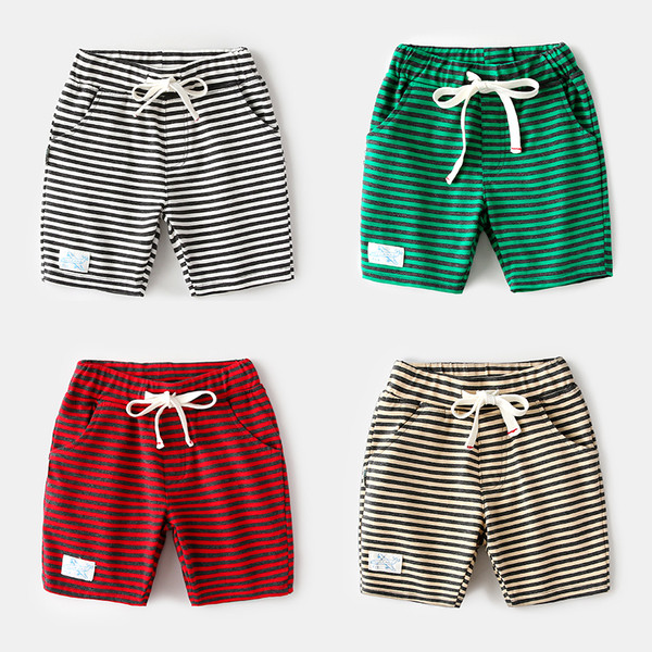 Pantaloni scurți pentru copii în dungi pentru băieți - trei culori
