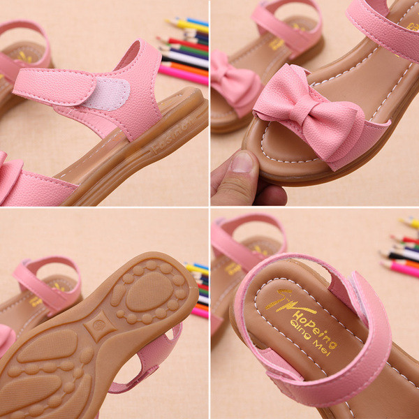 Άνετα παιδικά σανδάλια με κορδέλα σε διάφορα χρώματα, για κορίτσια