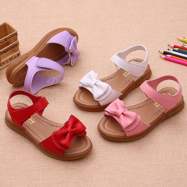 Άνετα παιδικά σανδάλια με κορδέλα σε διάφορα χρώματα, για κορίτσια