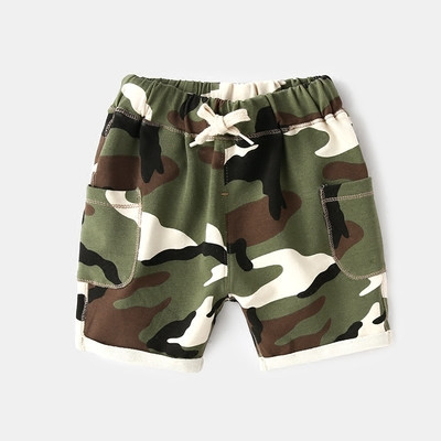 Pantaloni scurți pentru copii de camuflaj de vară pentru băieți - două culori