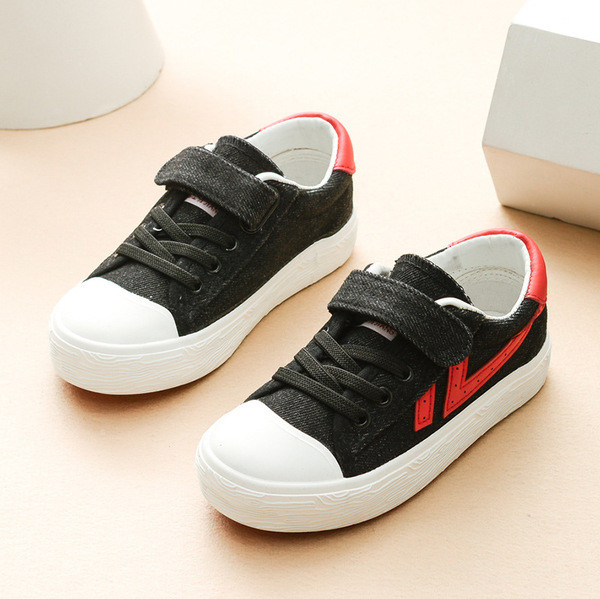 Tenisi casual pentru copii pentru baieti in doua culori cu cravate si velcro