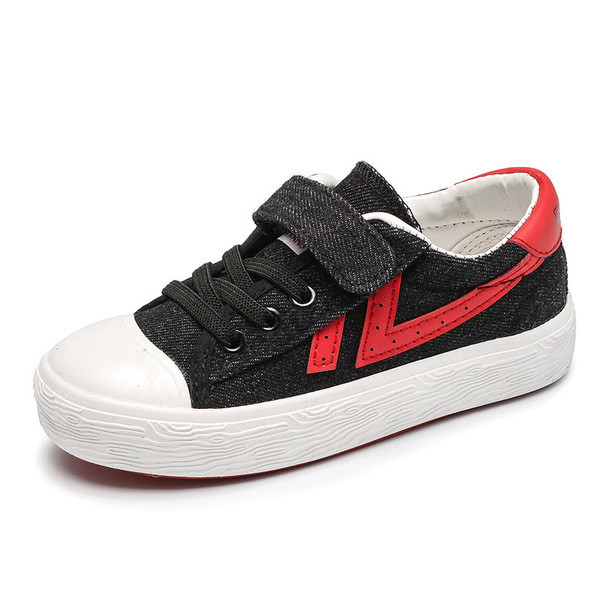 Tenisi casual pentru copii pentru baieti in doua culori cu cravate si velcro