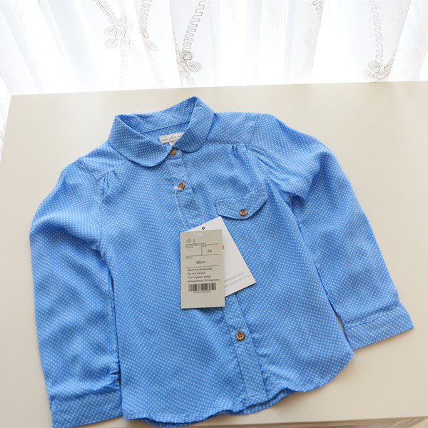 Cămașă pentru copii stilată pentru fete în trei culori proaspete, trei modele