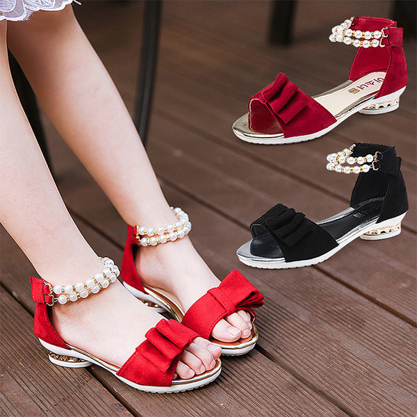 Sandale pentru copii marioneta cu motiv floral si bretele sidefate in doua modele - piele / piele intoarsa