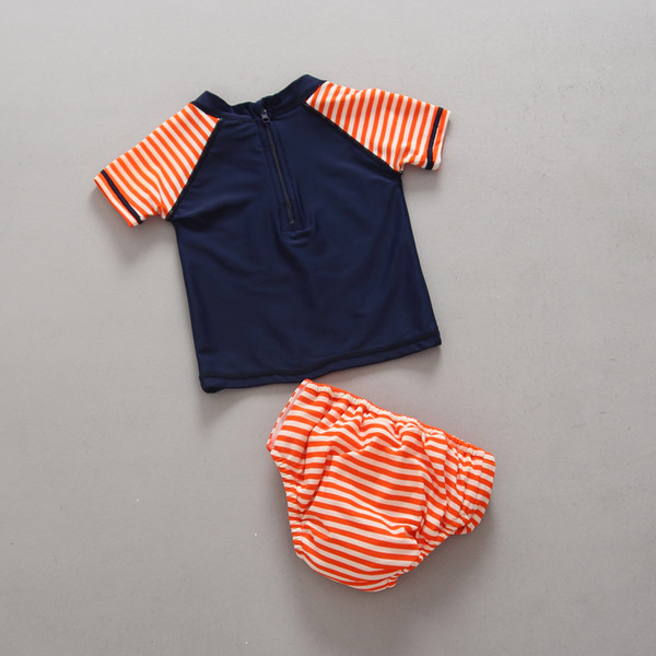 Παιδικό μαγιό δύο τεμαχίων - T-shirt και κορδέλες