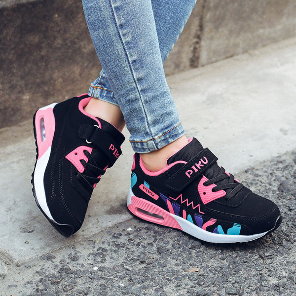 Πολύχρωμα καλοκαιρινά πάνινα παπούτσια για κορίτσια  με λουράκια velcro