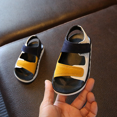 Sandale pentru copii cu talpa confortabila si bretele colorate pentru baieti