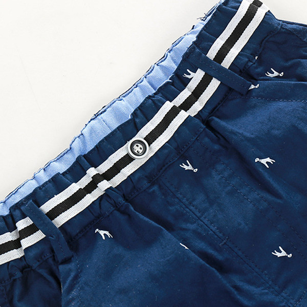 Καθημερινά παιδικά σορτςγια αγόρια με μίνι εφαρμογές - δύο χρώματα