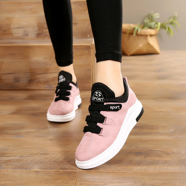 Tenisi copii cu piele intoarsa in mai multe culori pentru adolescente