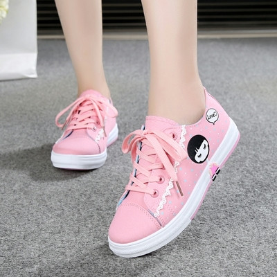 Tenisi de panza in mai multe culori pentru fete cu imprimeu