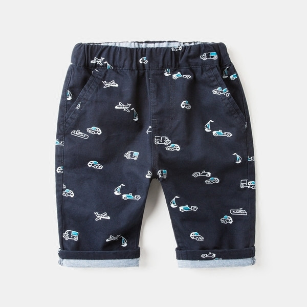 Pantaloni scurți de vară pentru băieți cu mini aplicații - două culori