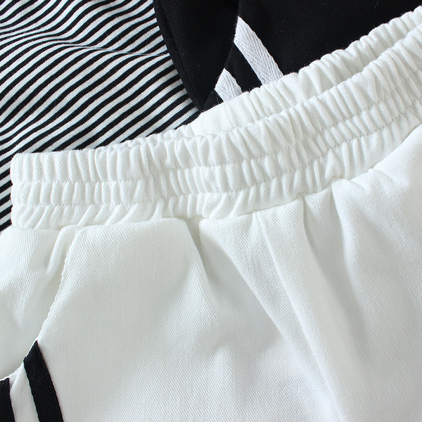 Αθλητικά - casual παιδικά σορτς για αγόρια με έγχρωμο περίγραμμα - δύο χρώματα