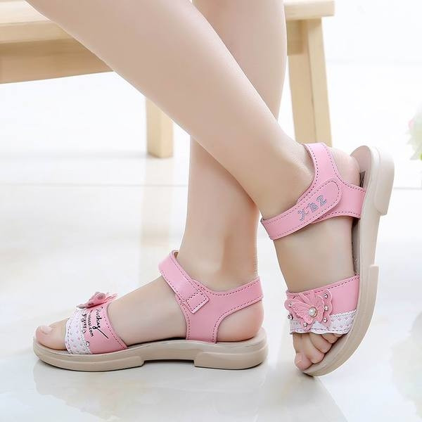 Sandale copii pentru fete in diferite culori proaspete - doua modele - cu element fluture/panglica