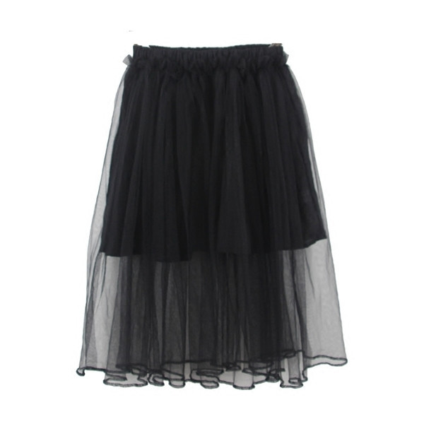 Fusta copii pentru fete decupate in alb si negru